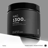 Thumbnail for Toniiq 1300mg NAC - 4 Month Supply - Min. 98%+ Tested Purity - Ultra High Strength Bioavailable NAC Cysteine Supplement - 240 Vegetarian N Acetyl Cysteine Capsules -Lab Tested TQ