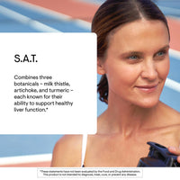 Thumbnail for THORNE - S.A.T. - Milk Thistle Complex with Silymarin, Artichoke & Turmeric Extracts for Liver Function & Digestion Support* - Third-Party Certified - Gluten, Dairy & Soy-Free - 60 Capsules