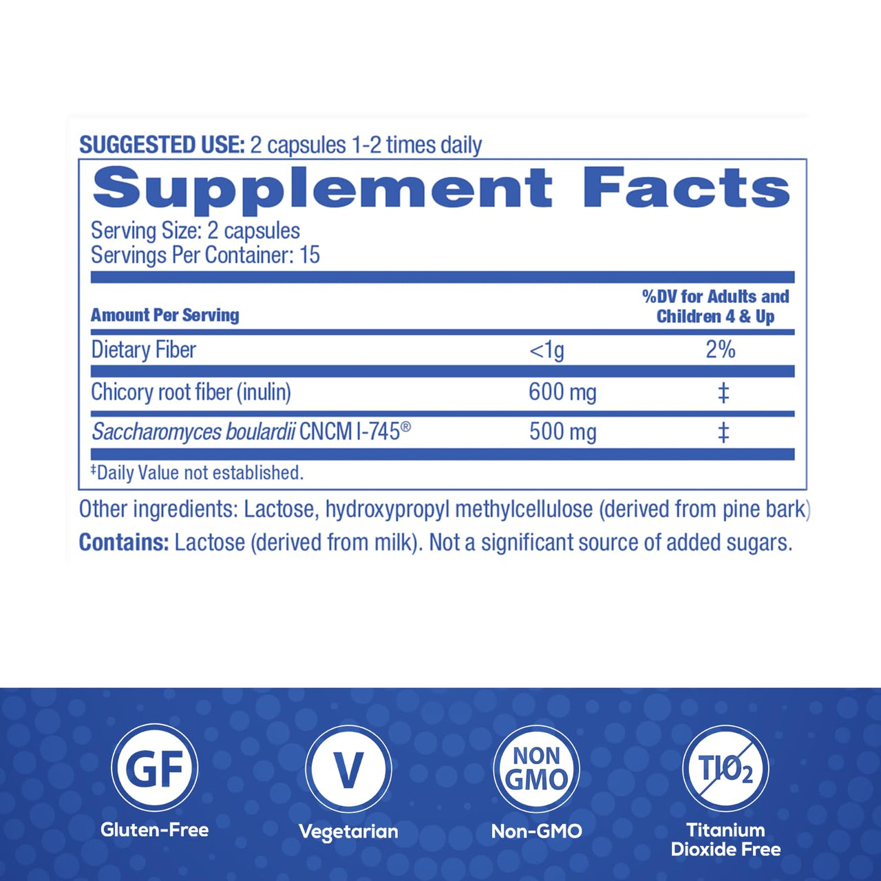 Florastor Select Pro+Pre Daily Probiotic and Prebiotic Supplement for Women and Men, Boosts Good Bacteria, Saccharomyces Boulardii CNCM I-745 (30 Capsules) (Pack of 1)