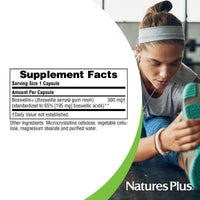 Thumbnail for NaturesPlus Herbal Actives Boswellin - 60 Capsules - Promotes Healthy Connective Tissue & Joint Comfort - Vegetarian, Gluten Free - 60 Servings