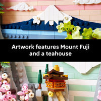 Thumbnail for LEGO Art Japanese Cherry Blossom Landscape Building Set for Adults - Room Decoration & Gift for Women & Men, Ages 18+ - Framed Wall Decor, Stand or Hang to Display - 31218