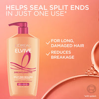 Thumbnail for L'Oreal Paris Elvive Dream Lengths Super Detangling Conditioner With Fine Castor Oil and Vitamins B3 and B5 for Long, Damaged Hair, Instantly Detangles To Reduce Breakage With System, 28 Fl Ounce