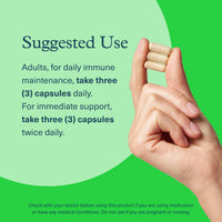 Thumbnail for Youtheory Immune+ Daily Wellness - Vegetarian Immune Support Supplement with Vitamin C, Vitamin D3 & Zinc* - Mushroom Supplement with Turkey Tail, Cordyceps & Reishi - 60 Vegetarian Caps