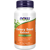 Thumbnail for NOW Foods Supplements, Celery Seed Extract, plus Horse Chestnut and Hawthorn Extracts, 60 Veg Capsules
