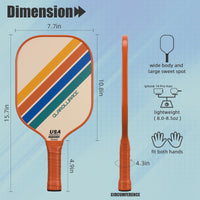 Thumbnail for Pickleball Paddles Set of 2 Pickleball Rackets,USAPA Approved Pickleball Set of 2 Pickle Ball Paddles,Fiberglass Surface & PP Honeycomb Core,Breathable Handle,4 Indoor & Outdoor Balls,1 Duffel Bag