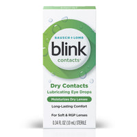 Thumbnail for Blink Contacts Lubricating Eye Drops 0.34 fl oz (10 mL), Pack of 3