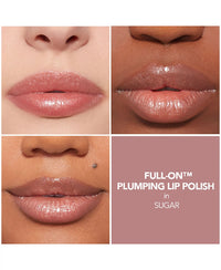 Thumbnail for BUXOM Full-On Plumping Lip Polish, Tinted Lip Plumper Gloss with Peptides & Vitamin E, High-Shine Lip Gloss that Nourishes, Vegan, CJ 4 Piece Set (Sugar, Kristen, Charlie, Jessica)