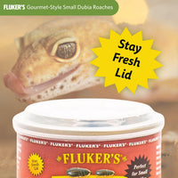 Thumbnail for Fluker's Gourmet Canned Food for Reptiles, Fish, Birds and Small Animals, Dubia Roaches, 1.2 oz