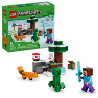 Thumbnail for LEGO Minecraft Steve’s Taiga Adventure Building Toy for Boys & Girls - Video Game Playset & Toy Figures for Kids, Ages 6 + - W/2 Minifigures & 2 Pretend Play Animals - Gift Idea for Birthdays - 21583