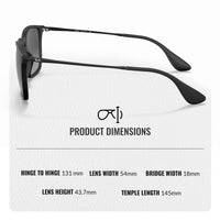 Thumbnail for Ray-Ban RB4187 CHRIS Square Shaped Non-Polarized Sunglasses for Men – Includes Official RAYBAN Eyewear Kit – Ideal Formal & Casual Wear Sunglasses – Light Grey Gradient Lens