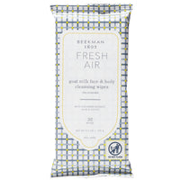 Thumbnail for Beekman 1802 Face & Body Wipes, Fresh Air - Scented - 30 Count - Cleanses Dirt & Makeup - With Goat Milk, Aloe & Vitamin E - Alcohol Free, Biodegradable - Good for Sensitive Skin - Cruelty Free