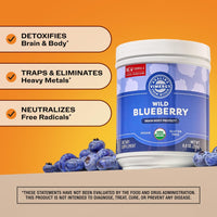 Thumbnail for Vimergy Wild Blueberry Powder –Protects Brain Health* - Supports Cardiovascular Function* – USDA Organic, Vegan & Gluten-Free – 250g