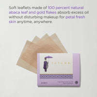 Thumbnail for Tatcha Aburatorigami Blotting Papers: 100% Natural Abaca Leaf & Gold Flakes Absorb Excess Oil (40 Pack)