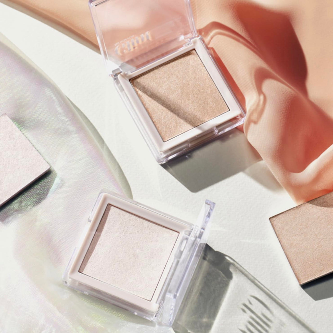 Glint Dewy Highlighter (Dewy Moon, 0.08oz) - Luminous Glow, Infused with Micropearls, Shiny Illuminator. Rich Pigment & Silky Touch, Korean Makeup.