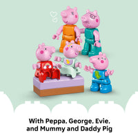 Thumbnail for LEGO DUPLO Peppa Pig Family House - Building Toy for Toddlers, Ages 2+ - Sensory Toy for Girls & Boys - W/ 5 Figures - Birthday Gifts for Kids - 10467