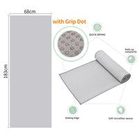 Thumbnail for CYCLXY 2 Pack Hot Yoga Towel with Grip Dot?Stickyfiber Yoga Mat Towels Non Slip for Hot Yoga,Absorbent Microfiber Sweat Anti-Slip Cover,Bikram,Pilates,Exercise,Fitness
