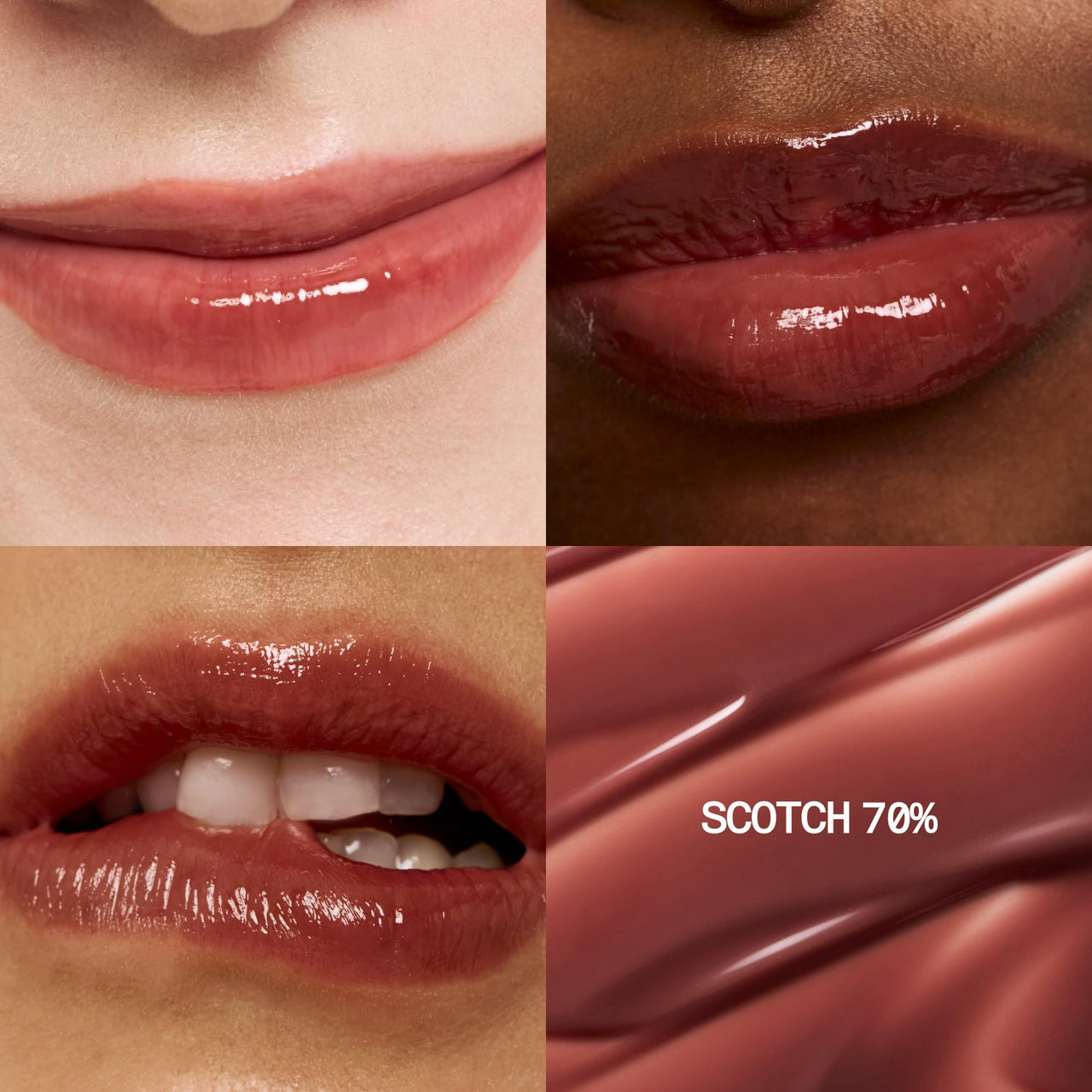 3D Voluming Gloss 70% (Rich) | Scotch 70% l High Shine, Non-Sticky Lip Gloss for Makeup | Long-Lasting, Moisturizing Gel Formula | 30%, 70% Pigment Options | Stocking Stuffers | 5.3g