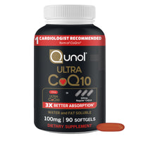 Thumbnail for Qunol Ultra CoQ10 100mg Softgels- 3x Better Absorption, Antioxidant for Heart Health & Energy Production, Coenzyme Q10 Vitamins and Supplements, 3 Month Supply, 90 Count