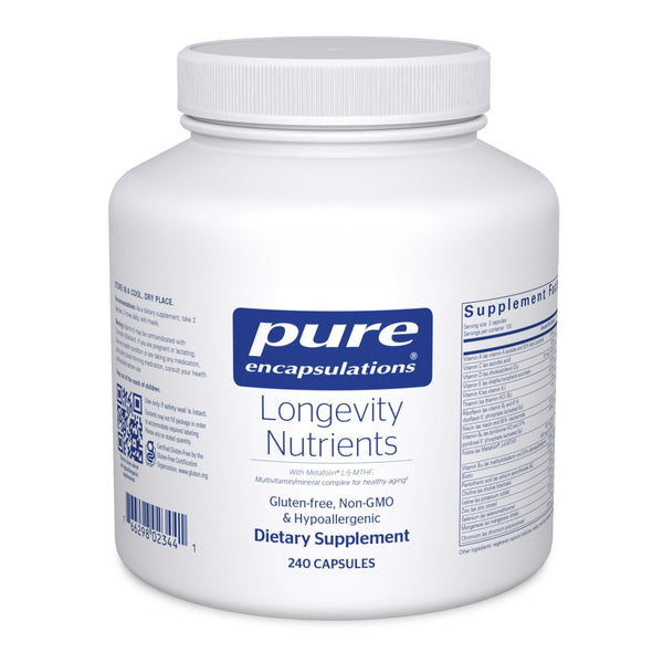 Pure Encapsulations Longevity Nutrients | Multivitamin Supplement & Mineral Complex to Support Healthy Aging, Brain Function, Eyes, Bones, and Vascular Health* | 240 Capsules