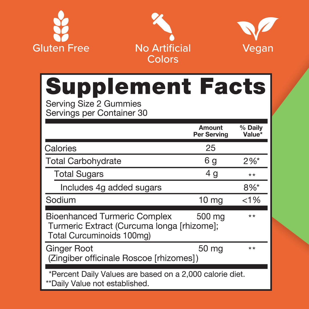 Qunol Turmeric and Ginger Gummies, Turmeric Curcumin Supplement + Ginger, Joint Support Gummy, Ultra High Absorption, Vegan, Gluten Free, 1 Month Supply, 60ct Gummies