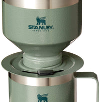 Thumbnail for STANLEY Perfect Brew Pour Over Set | 12 oz Camp Mug with Lid Included | Drip Coffee Maker with Reusable Filter | Insulated Stainless Steel | BPA-Free | Hammertone Green