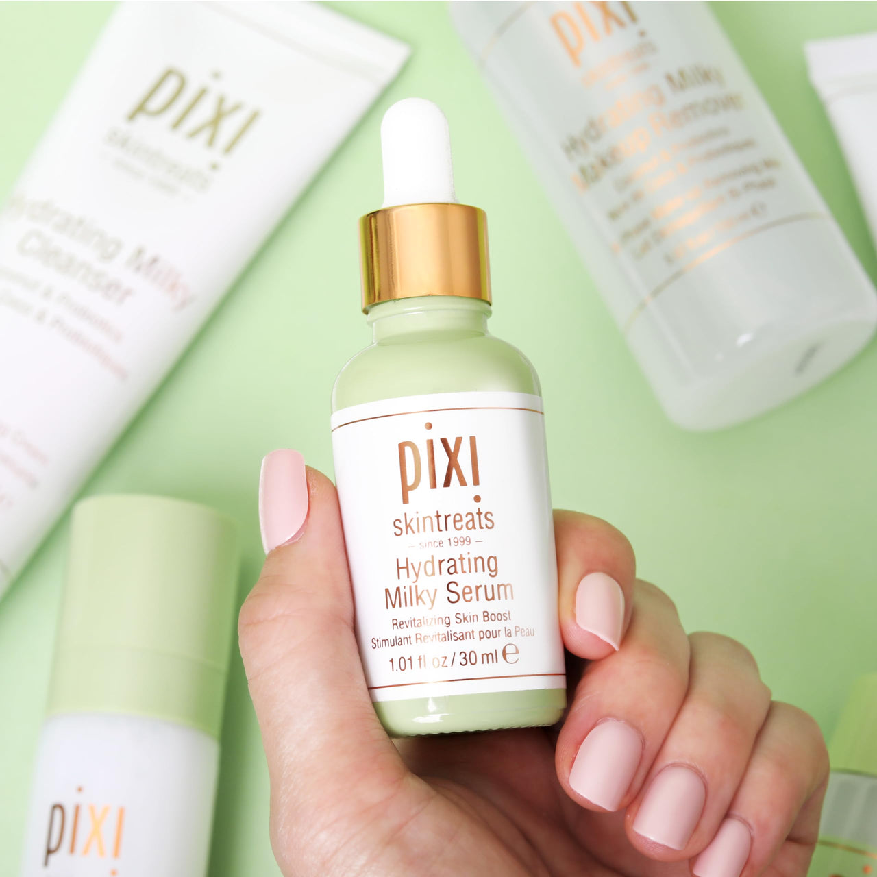 Pixi Hydrating Milky Serum | Revitalize Skin With Intense Hydration | Moisturize With Jojoba Oil and Aloe Vera | 1.0 fl oz/30ml