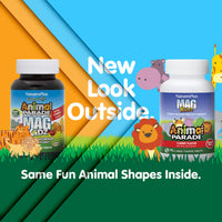 Thumbnail for NaturesPlus Animal Parade Source of Life Sugar-Free MagKidz Children's Magnesium Supplement - Natural Cherry Flavor - 90 Count (Pack of 1) - Bone & Muscle Health Support - Gluten-Free