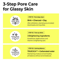 Thumbnail for SOME BY MI Charcoal BHA Pore Clay Bubble Mask – 4.23oz, 120g – Korean Exfoliating Face Wash & Bubble Face Mask – Salicylic Acid Cleanser for Sebum and Pore Care with Natural BHA – Korean Skin Care