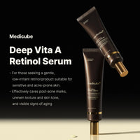 Thumbnail for Medicube Deep Reviving Bakuchiol Retinol Facial Serum - Anti-Aging 4th Gen Retinol & Bakuchiol - Targets Fine Lines, Uneven Skin Tone, Blemish Scars - Korean Skin Care, Low Irritant, 1.01 oz