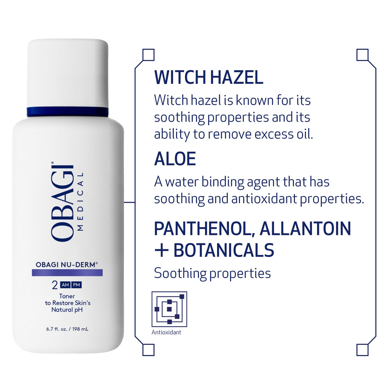 Obagi Nu-Derm Toner – Alcohol-Free, Balancing Nondrying Toner with Witch Hazel & Aloe Vera, Safe for Sensitive Skin – Two Pack, 2 * 6.7 oz