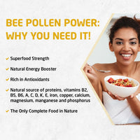 Thumbnail for BEE and You Bee Pollen Granules, 5oz Bag, 100% Pure, Natural Supplement, Antioxidants, Proteins, Vitamins, Amino Acids, for Adults, Women, Men