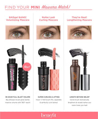 Thumbnail for Benefit Cosmetics Lash Leader Mini Travel Size Trio Roller Lash Bad Gal Bang They’re Real Travel Size