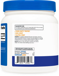 Thumbnail for Nutricost L-Glutamine Powder (500 Grams) (Blue Raspberry)