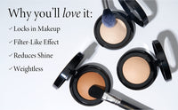 Thumbnail for LAURA GELLER NEW YORK Baked Blurring + Setting Powder, Translucent Makeup Setting Powder For Soft-Focus Finish Minimize Fine Lines and Pores, Tan/Deep
