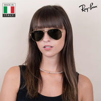Thumbnail for Ray-Ban RB3625 New Aviator Pilot Sunglasses With Eyewear Kit Bundle - Adjustable Nose Pads - Ideal Formal and Casual Wear Retro Sunglasses