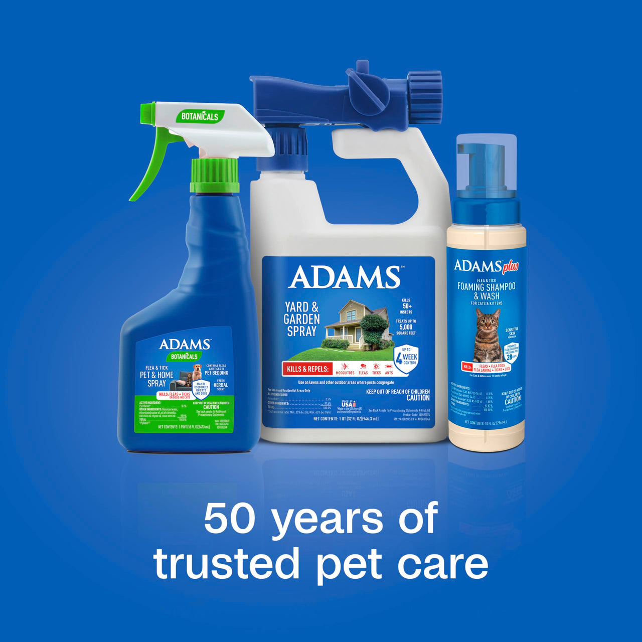 ADAMS Plus Flea & Tick Foaming Shampoo & Wash for Cats & Kittens, Flea Shampoo to Treat Flea Infestations, Kills Ticks, Fleas, Flea Eggs & Lice, Cleans and Conditions Coat, 10 Ounces