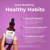 Thumbnail for MaryRuth Organics Toddler Elderberry Syrup, USDA Organic Elderberry, Sugar Free Kids Immune Support Supplement for Ages 1-3 Years, Clean Label Project Verified®, Vegan, Non-GMO, Gluten Free, 1 Fl Oz