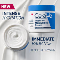 Thumbnail for CeraVe Intensive Moisturizing Cream, Body Moisturizer With Shea Butter, 72H Hydration + Skin Barrier Repair, Fragrance-Free Body Lotion For Extremely Dry Skin, 8oz