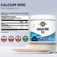 Thumbnail for KAL Calcium Vitamin D-3 ActivMix, Powder Calcium Supplement, Bioavailable Calcium Lactate and Gluconate, Bone Health Support, Unflavored, Non-GMO, Gluten Free, 60-Day Guarantee, 31 Servings, 10.9 oz