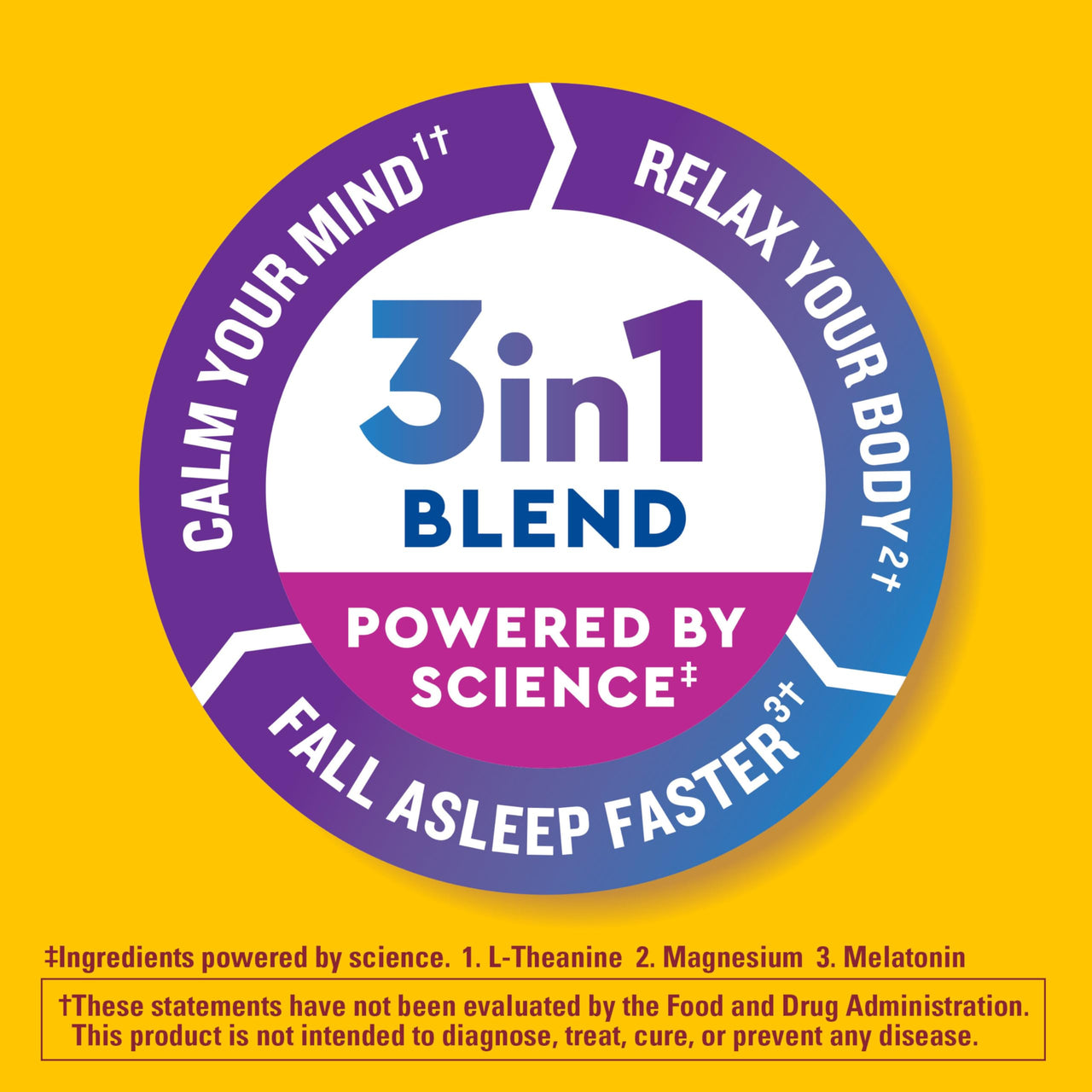 Nature Made Wellblends Sleep and Recover, Sleep Aid with Melatonin 3mg to Support Restful Sleep, plus L theanine 200mg and Magnesium Citrate, 44 Gummies