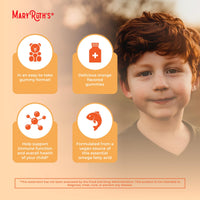 Thumbnail for MaryRuth Organics Vegan Omega 3 Gummies for Kids 2+, 2 Month Supply, Sugar Free, Omega 3 Supplement with Vitamin C, Flaxseed Oil, Immune Support, Essential Nutrient ALA, No Fish Taste, 60 Count