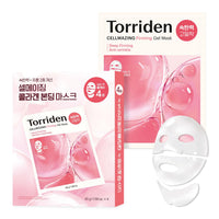 Thumbnail for Torriden CELLMAZING Collagen Firming Gel Sheet Mask for Face & Neck (4 Pack) | Smoother, Firmer-Looking Skin with 5D Collagen Complex | Korean Skincare Mask