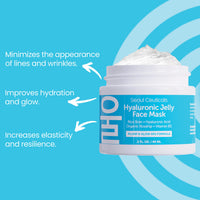 Thumbnail for SeoulCeuticals Korean Skin Care Hyaluronic Acid Jelly Face Mask – Rice Bran + Vit B5 + Rosehip Anti Aging K Beauty Skincare for Plump Glowing Skin 2oz