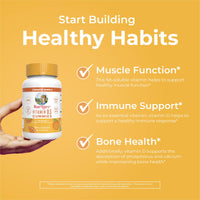 Thumbnail for MaryRuth Organics Vitamin D3 Gummies | 2 Month Supply | Adults & Kids Vitamin D Gummy | Immune Support Supplement | VIT D3 1000IU for Bone Health&Muscle Function | Vegan | Non-GMO | Gluten Free | 60