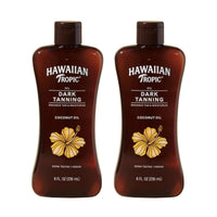 Thumbnail for Hawaiian Tropic Dark Tanning Oil, 8 Fl Oz | Moisturizing Body Oil with Cocoa Butter, Tan Enhancer, 8 Fl Oz each Twin Pack