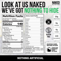 Thumbnail for NAKED Vanilla Whey Isolate Protein - Only 4 Ingredients, 30g Grass-Fed Protein, Undenatured, No GMO, No Soy, Gluten-Free, No Preservatives - 24 Servings
