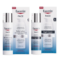 Thumbnail for Eucerin Face Immersive Hydration Skin Care Set, Daily Face Lotion with SPF 30 (2.5 Fl Oz) + Night Cream with Hyaluronic Acid (2.5 Oz), Facial Moisturizer Improves the Look of Fine Lines and Wrinkles