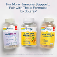 Thumbnail for SOLARAY Quercetin with Bromelain and Vitamin C Chewables - Immune Support Supplement - Immune Defense and Heart Health Complex with 1250mg Vit C, Natural Orange Flavor, 60-Day Guarantee, 30 Serv, 90ct