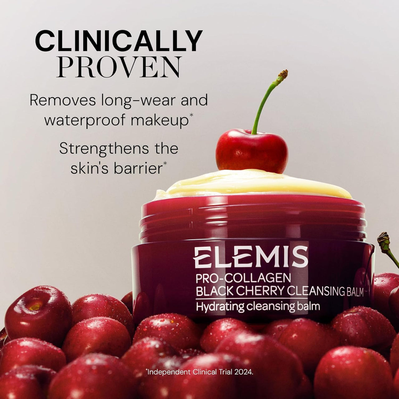 ELEMIS Pro-Collagen Black Cherry Cleansing Balm | 3-in-1 Makeup Remover & Deep Cleanser | Hydrating & Nourishing | 100g