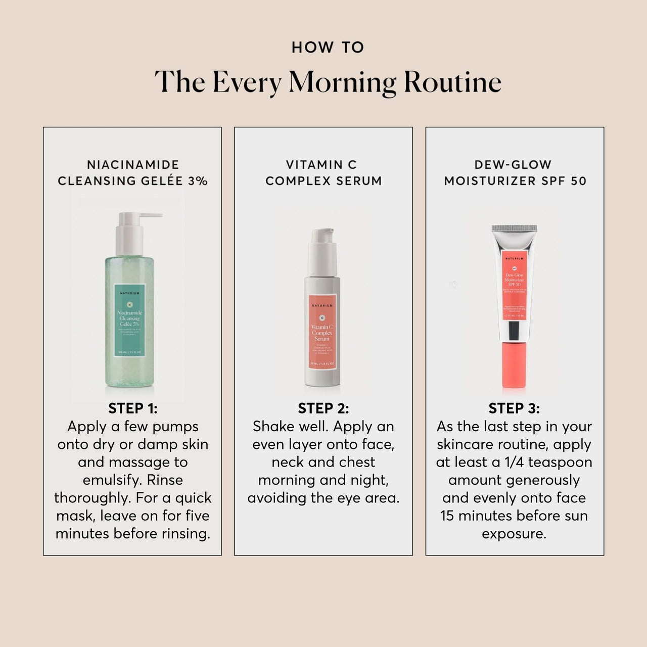 Naturium Vitamin C Complex Face Serum, Anti-Aging Facial Treatment with Hyaluronic Acid & Vitamin E, 1 oz